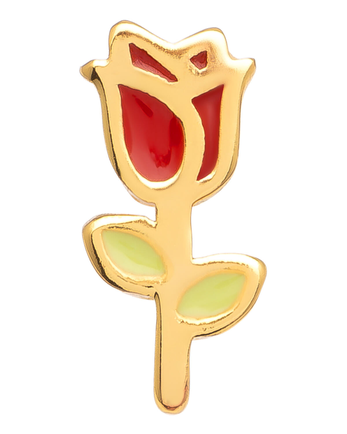 Rose ørestik - forgyldt